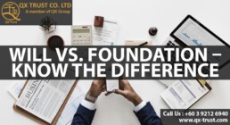 Will VS. Foundation -Know the difference | QX Trust | Offshore Labuan Consultants